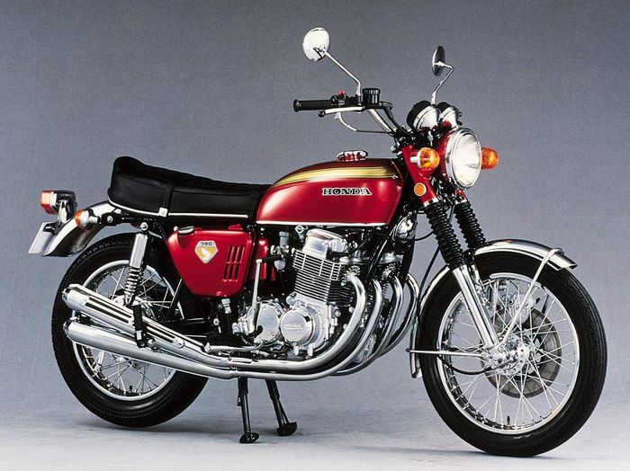 Honda CB750 1969, salah satu motor pertama yang dijual dengan electric starter