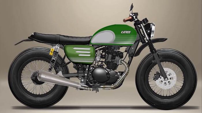 Modifikasi Kawasaki W175 Presiden Jokowi Katros Garage