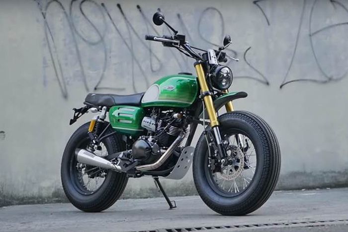 Modifikasi Kawasaki W175 Presiden Jokowi Katros Garage