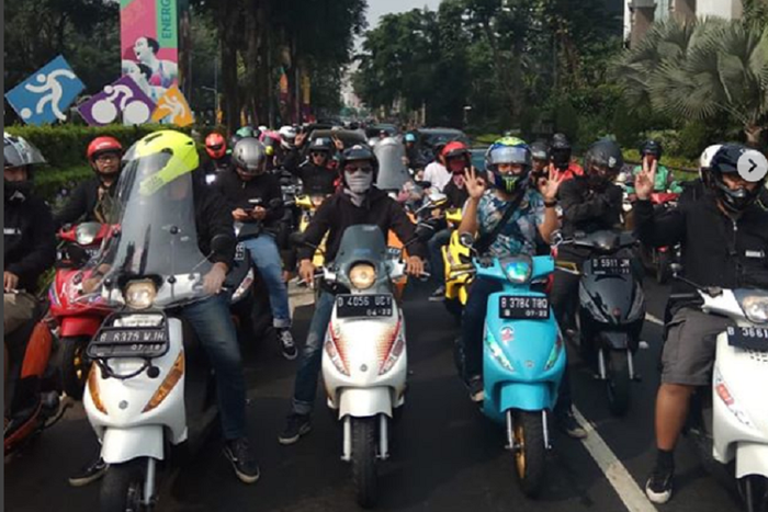 Kegiatan riding komunitas Piaggio Zip