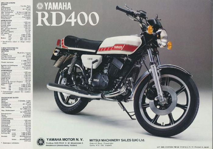 Brosur Yamaha RD400C