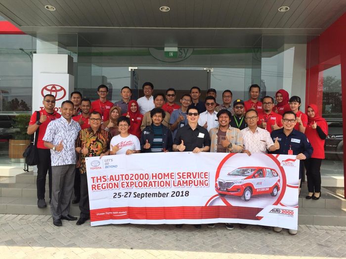 Para awak media nasional dalm acara THS - Auto2000 Home Service Region Exploration Lampung