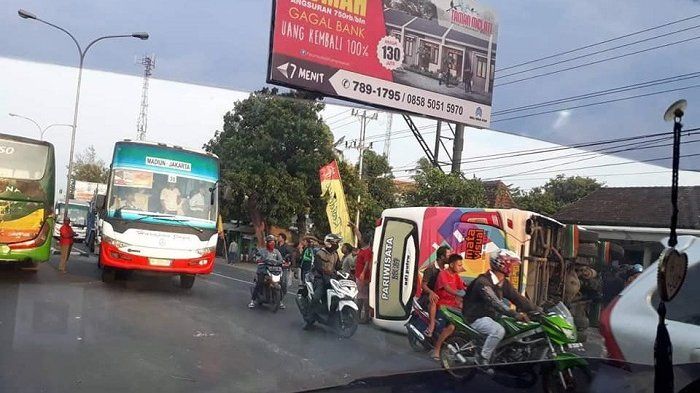 Kecelakaan bus di Boyolali, jalan raya Solo-Semarang