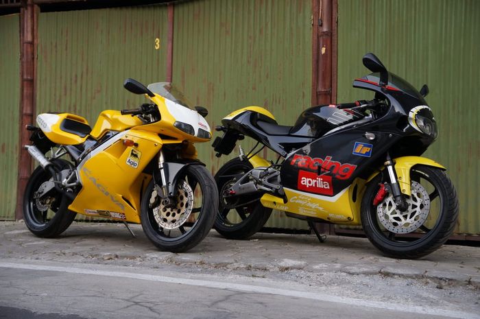 Cagiva Mito dan Aprilia RS125 milik Aji VAS dua-duanya bersurat lengkap!