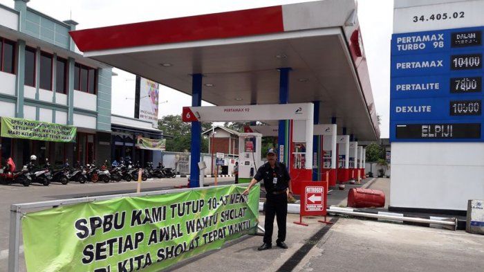 SPBU Unik tutup tiap waktu salat