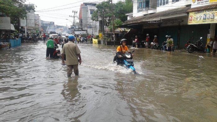 Daerah Sekip jadi salah satu daerah langganan banjir di Palembang