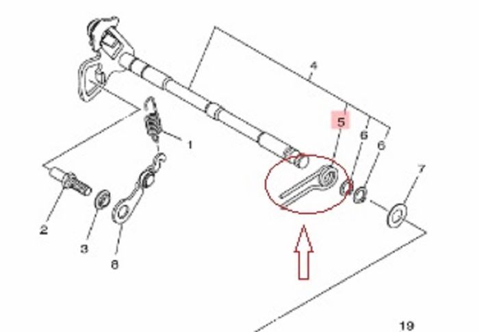 Spring Torsion yang akan diganti di R25 dan MT25