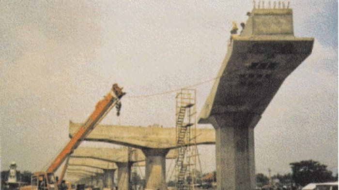 Konstruksi Sosrobahu di pembangunan jalan layang