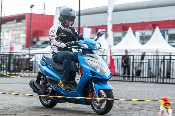 First ride Kymco Racing King 150i di Jakarta 2017