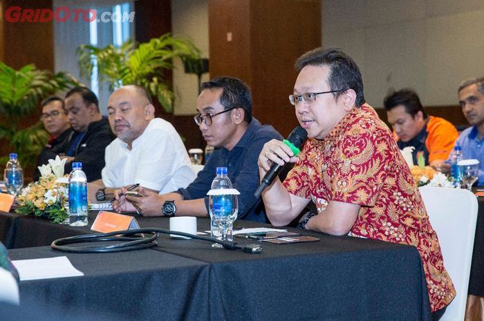 Thomas Wijaya, selaku Direktur Marketing AHM saat berada di dalam acara Focus Group Discussion, Otom