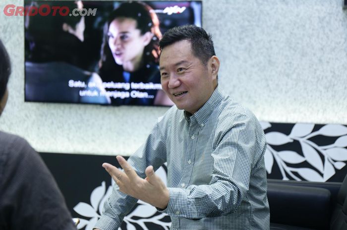 Eddie Salim saat ditemui di salah satu outlet V-Kool di kawasan SCBD, Jakarta