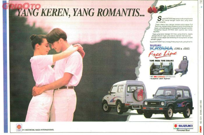 Iklan jadul Suzuki Katana Free Line tahun 1993