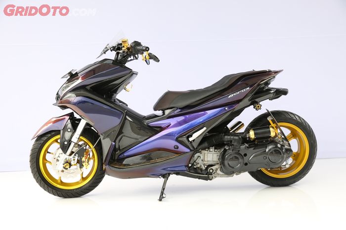 Yamaha Aerox usung konsep low rider
