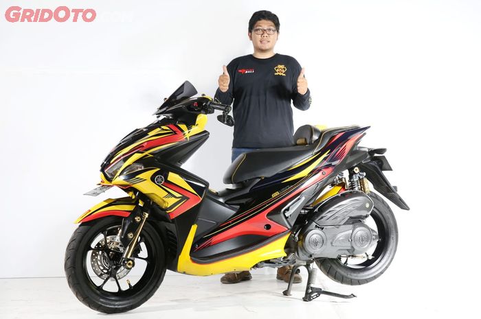 Yamaha Aerox pemenang Daily Customaxi Denpasar