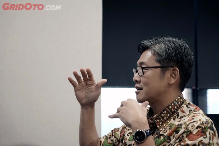 Niko Kurniawan saat diwawancarai GridOtp.com dalam rubrik blak-blakan, Kamis (7/3/2019).