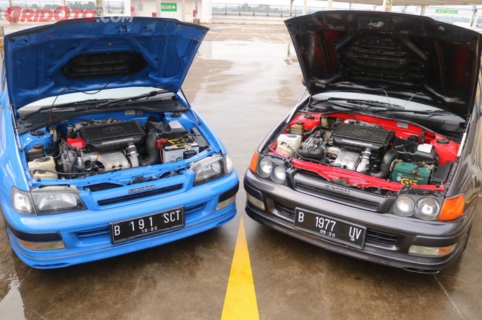 Dua Toyota Caldina yang sudah melakukan engine swap.