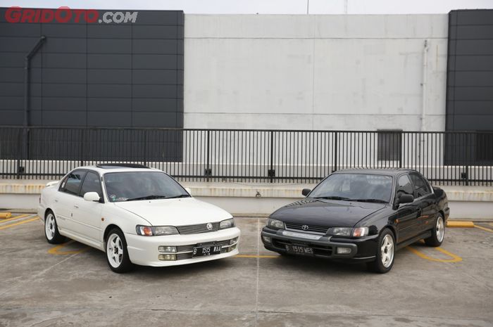 Toyota Great COrolla 1992 &amp; 1995, duet hitam putih