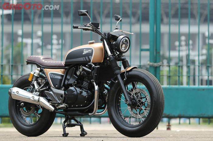 Modifikasi Suzuki Inazuma 250 Tampil Old School by Katros Garage