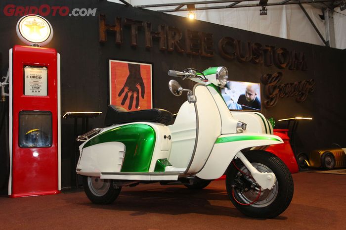 Modifikasi Yamaha Fino jadi skuter klasik Lambretta by Hthree Custom Garage