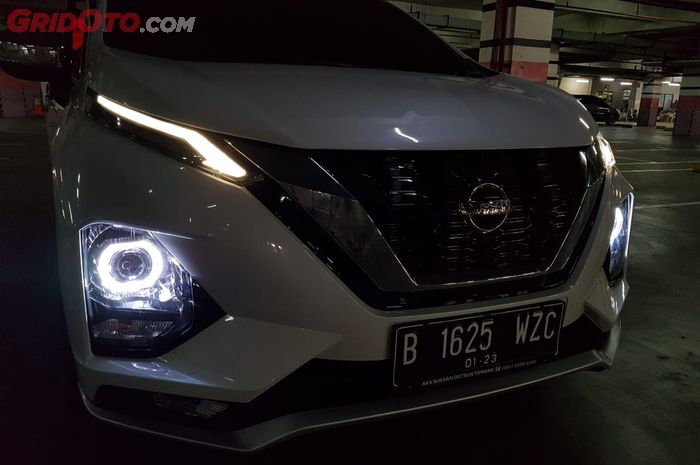 Budget Rp 1 7 Juta Upgrade Pencahayaan All New Nissan Livina Dengan Proyektor Headlamp Custom Gridoto Com