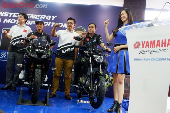 Livery Yamaha MotoGP hadir di motor-motor jalanan di Indonesia.