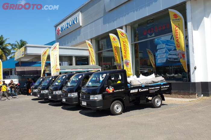 Unit mobil Suzuki New Carry Pick Up yang digunakan untuk test drive di diler Suzuki Makassar