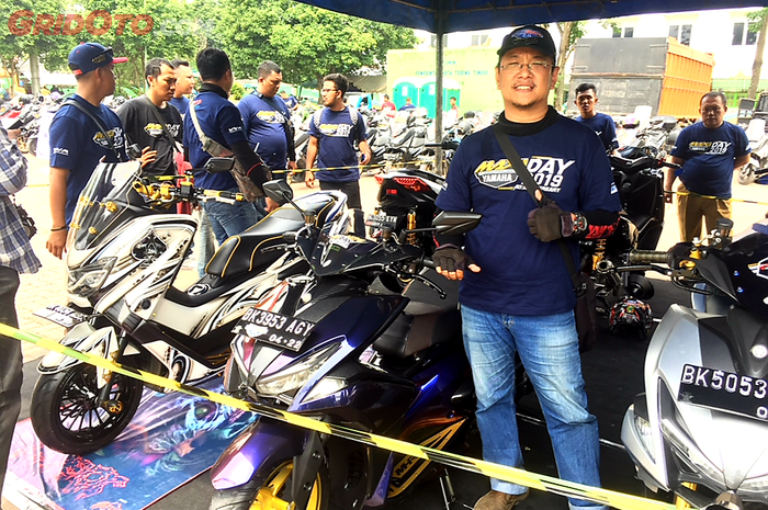 Yamaha Aerox milik Agus menjadi juara 1 kategori ekstrem
