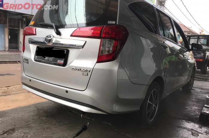 Toyota Calya saat uji emisi