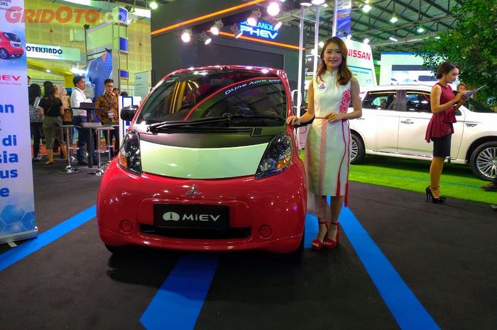 Mitsubishi i-MiEV dipamerkan di IEMS 2019.