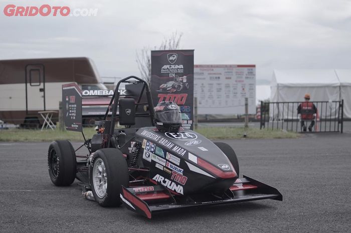 Hasil karya tim Arjuna TMO EV UGM yang dipakai untuk berlaga di kompetisi FSAE Japan 2019.