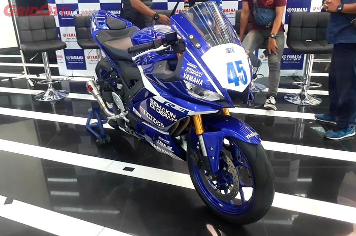 Yamaha YZF R3 yang akan digunakan Faeroz untuk berlaga di WSSP300 Qatar 2019