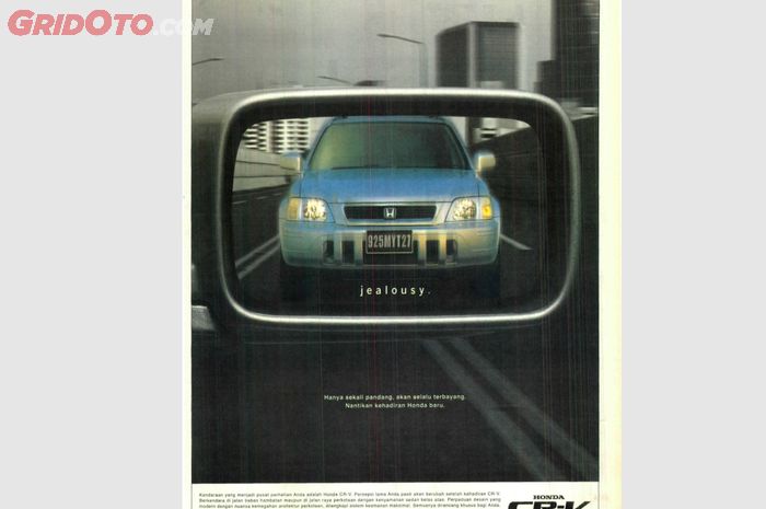 Iklan Honda CR-V di Tabloid Otomotif tahun 2000