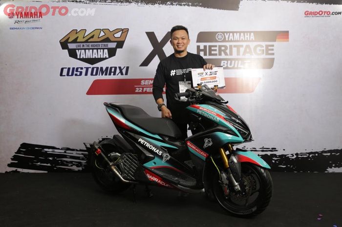 Yamaha Aerox bergelar Master di Customaxi x Yamaha Heritage Built 2020 Medan