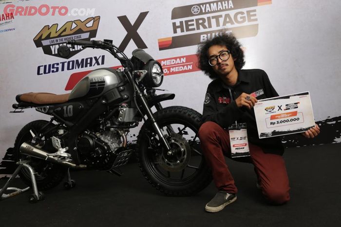 Yamaha XSR155 jawara Customax x Yamaha Heritage Built semifinal Medan