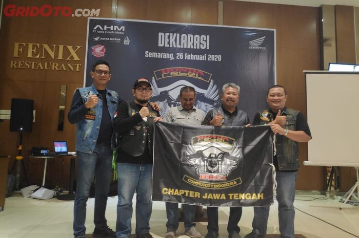 Deklarasi Honda Rebel Community chapter Jawa Tengah di Semarang