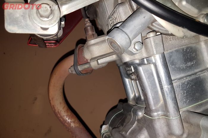 knalpot motor berkarat rawan bocor atau keropos