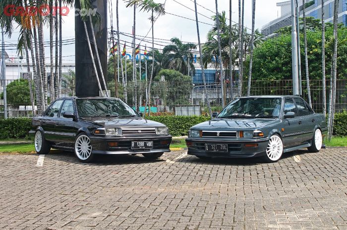 Duet Toyota Corolla Twincam bergaya '90an