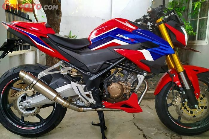 Pasang swing arm Honda CBR250RR ke Honda CB150R dan CBR150R, bikin kaki-kaki makin kekar.