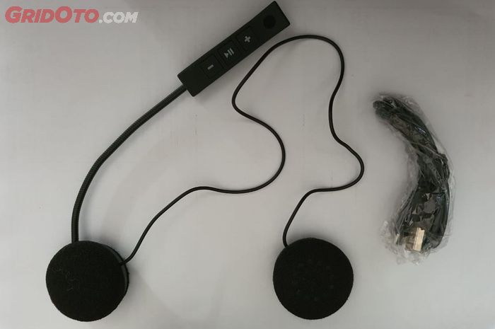 Wireless headset buat helm 