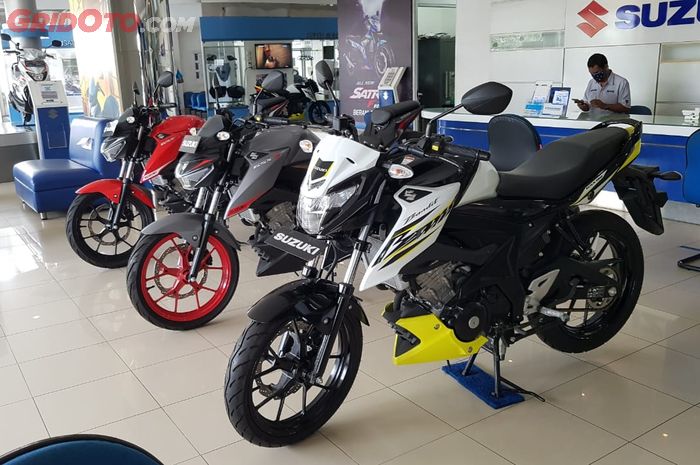 Ilustrasi motor Suzuki produksi lokal