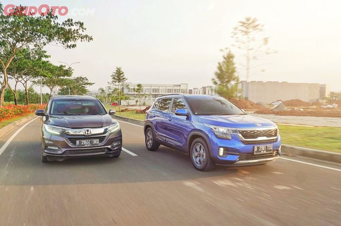 Komparasi Kia Seltos EX+ VS Honda HR-V 1.8 Prestige