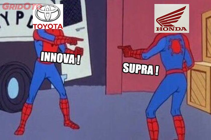 Belum banyak yang tahu kalau mobil ada Toyota Supra dan Toyota Innova, motor juga ada Honda Supra dan Honda Innova