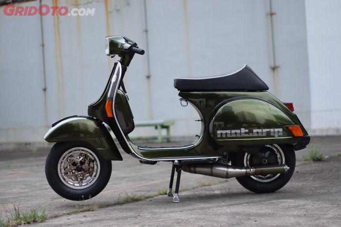 Pelek aftermarket di Vespa Exclusive 2 ini spesial loh, bentuknya modular!