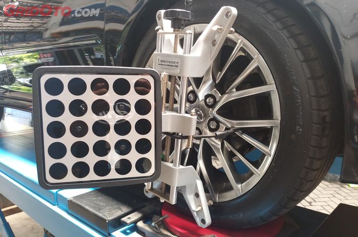 Ilustrasi penyetelan atau balancing roda