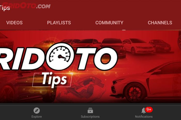 Channel YouTube GridOto Tips