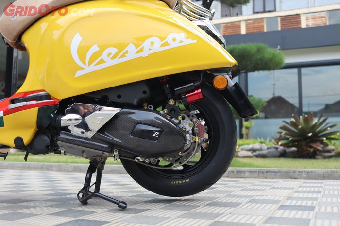 Vespa matic pakai rem cakram belakang, nih detail harganya sob! 