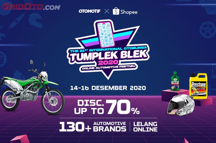 hanya di Otobursa Tumplek Blek 2020 x Shopee bisa belanja spare part motor harga miring.