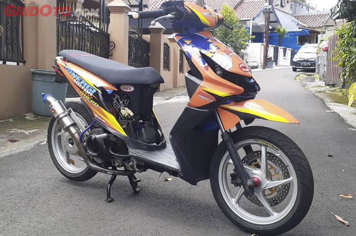 Modifikasi Honda BeAT motor sejuta umat jadi motor balap, buat road race spek mesin gokil.