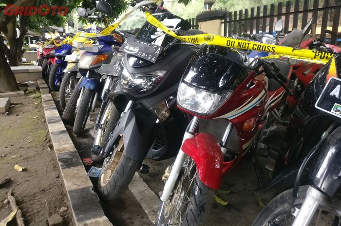 Penampakan motor yang disita Polresta Surakarta dari rumah kosong, Yamaha Touch-nya mulus banget!