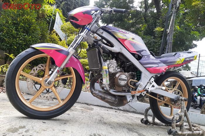 Garapan Joki Legendaris Kawasaki Ninja R Dibuat Ganteng ala Road Race GridOto